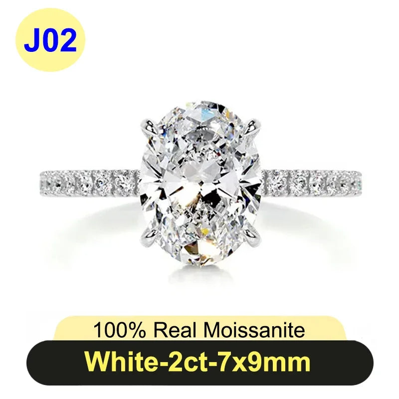 Radiant Cut Moissanite Ring