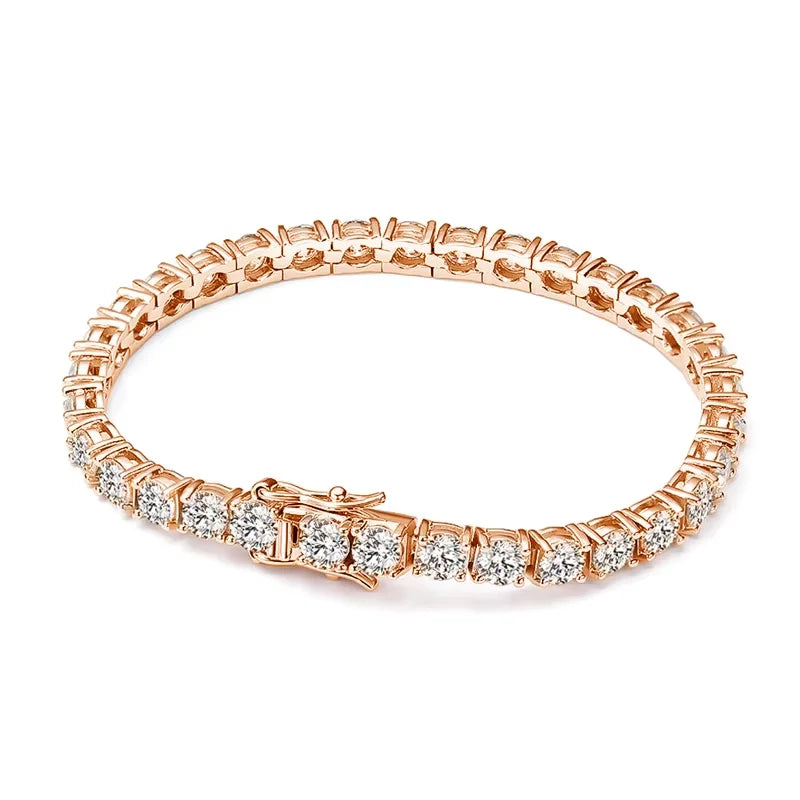 Moissanite Tennis Bracelet, GRA Certified