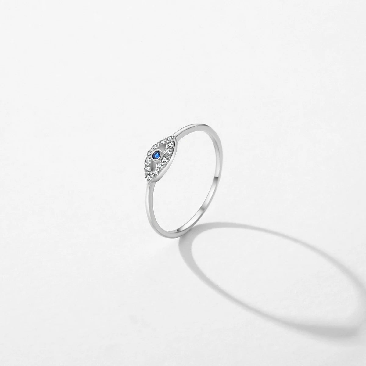 Blue CZ Statement Ring