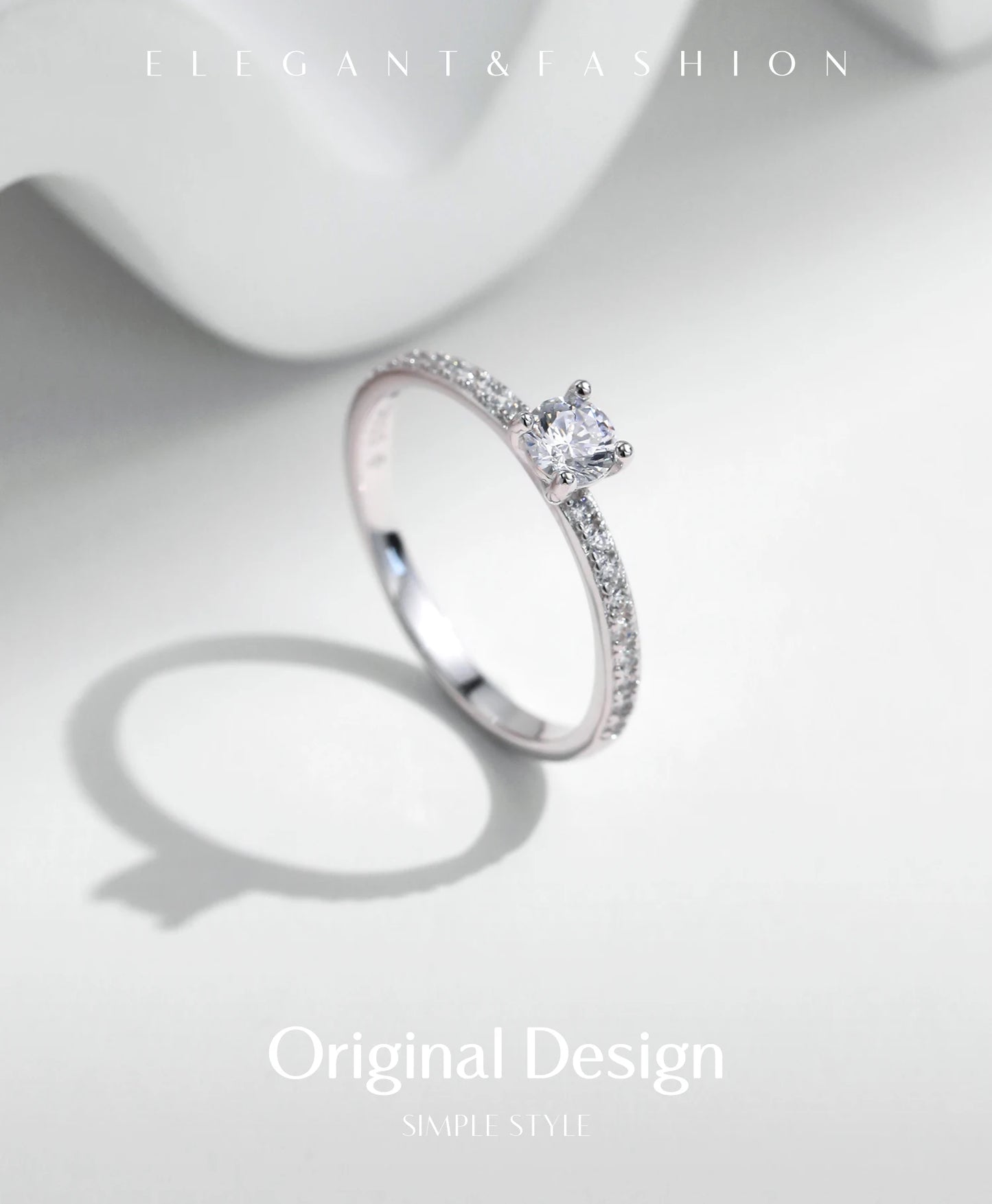 Square Moissanite Ring