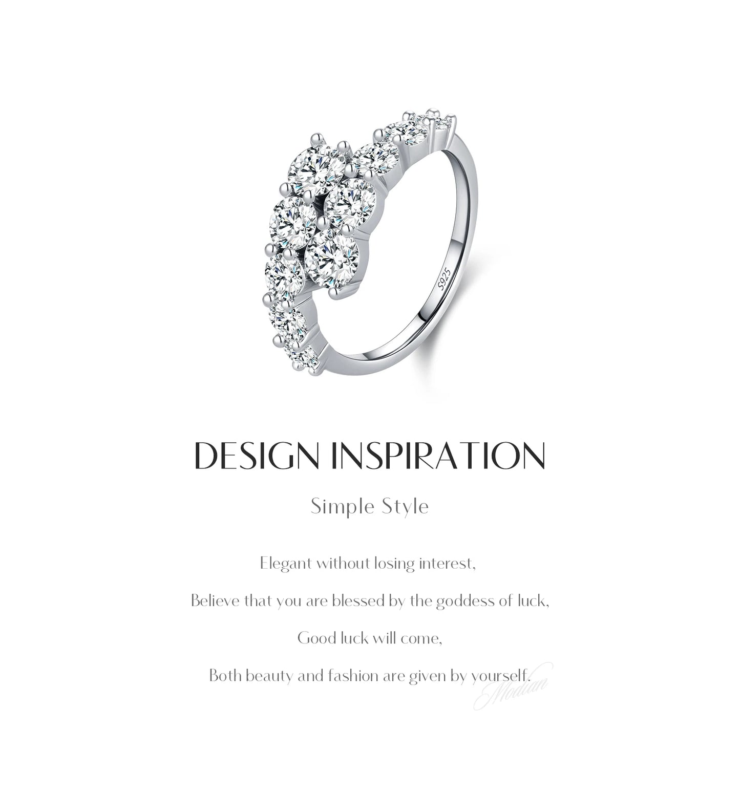 Round CZ Eternity Band Ring
