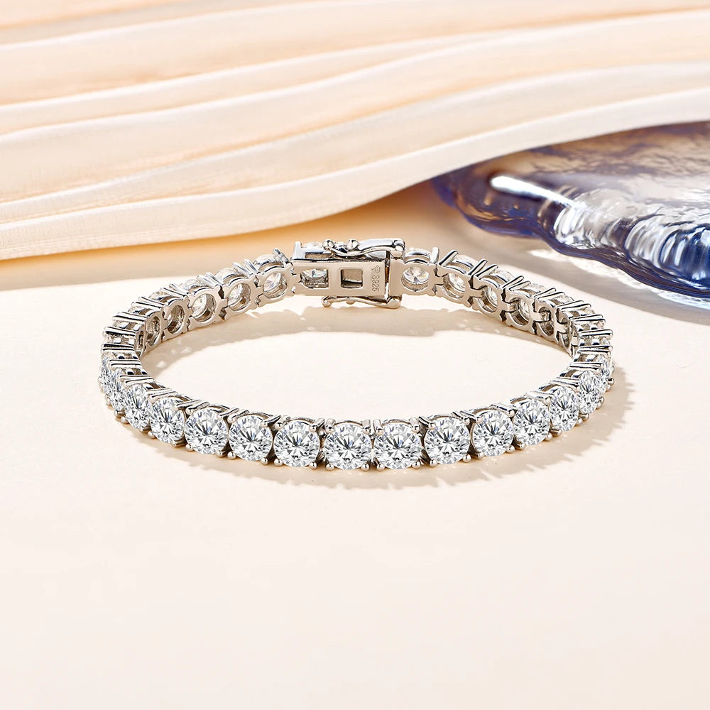 White Gold Moissanite Tennis Bracelet