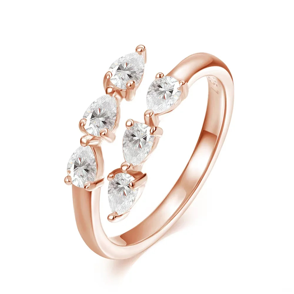 Crown Moissanite Ring