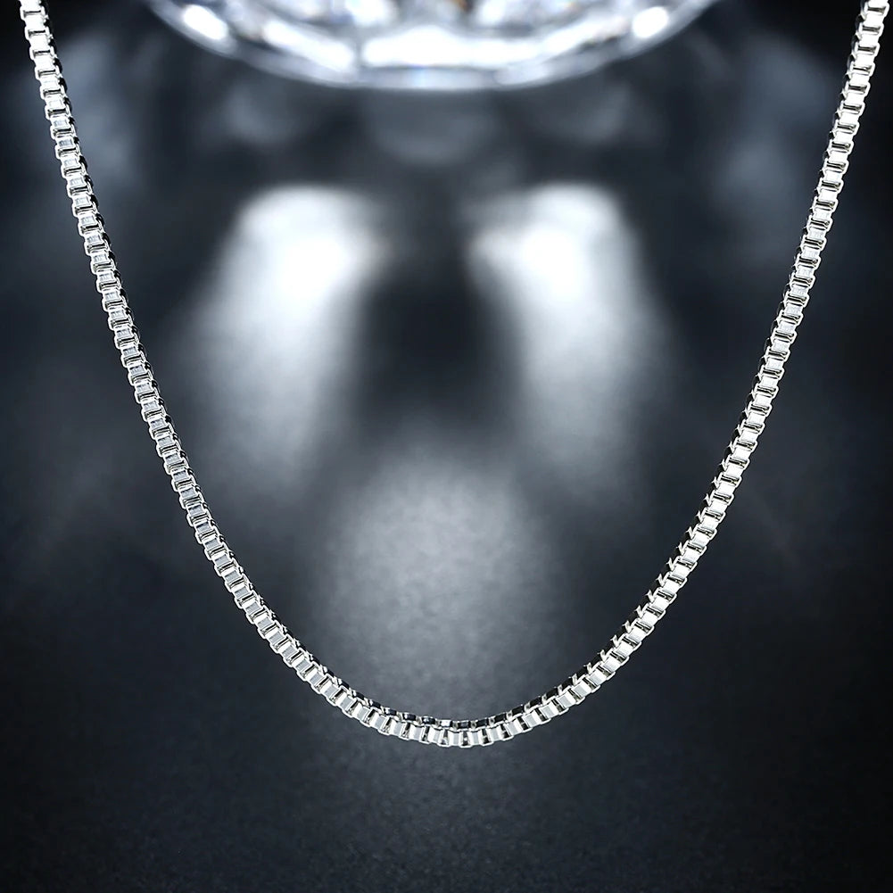 Sterling Silver Box Chain Necklace