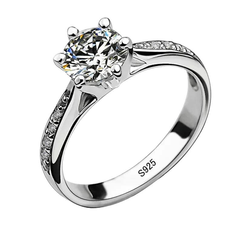 Classic Six-Claw Moissanite Ring
