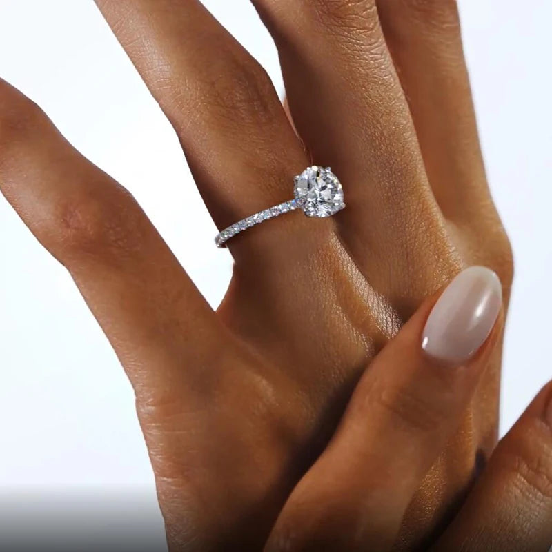 Classic Moissanite Promise Ring