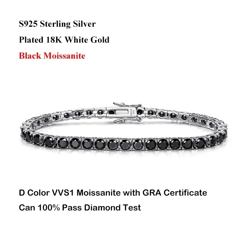 Rose Gold Moissanite Tennis Bracelet