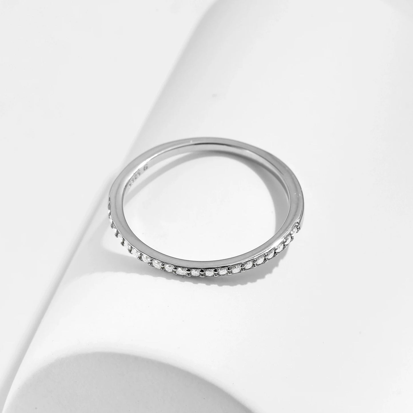 Simple Eternity Moissanite Ring