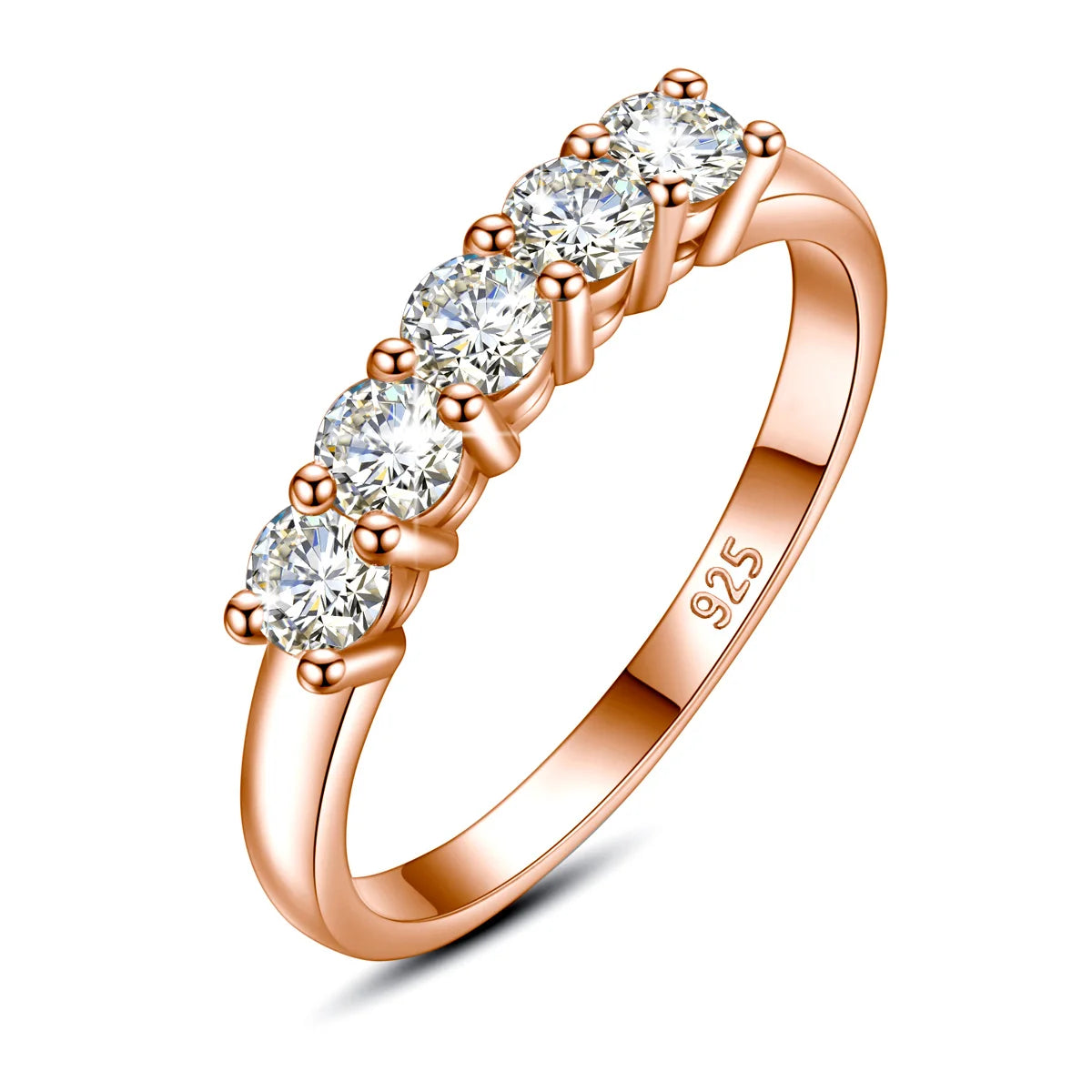 Five-Stone Moissanite Ring