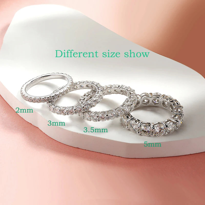 Moissanite Eternity Band Ring