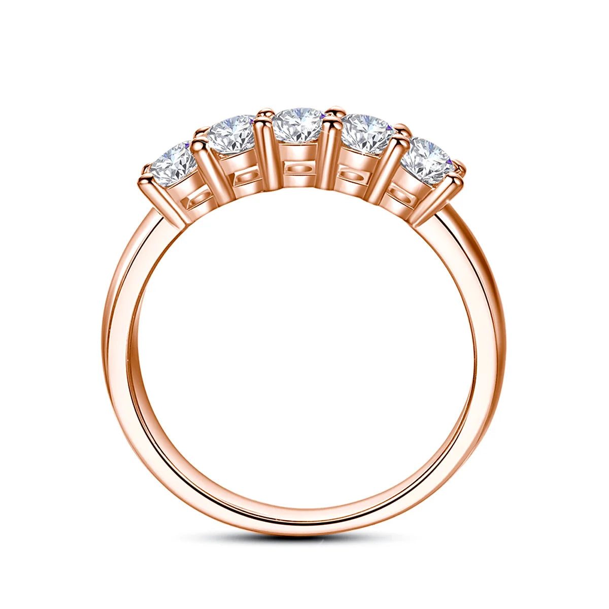 Five-Stone Moissanite Ring