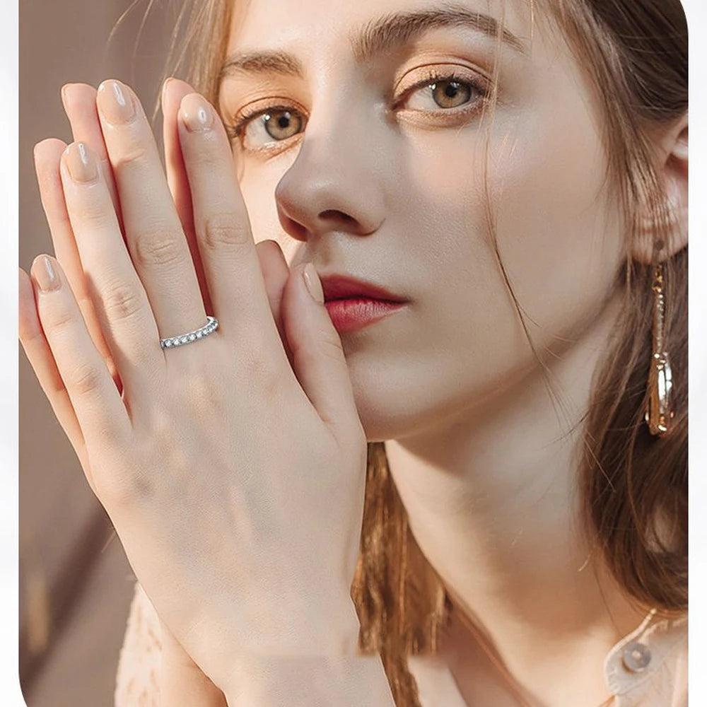 Moissanite Eternity Band Ring