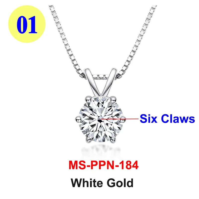 Moissanite Pendant Necklace