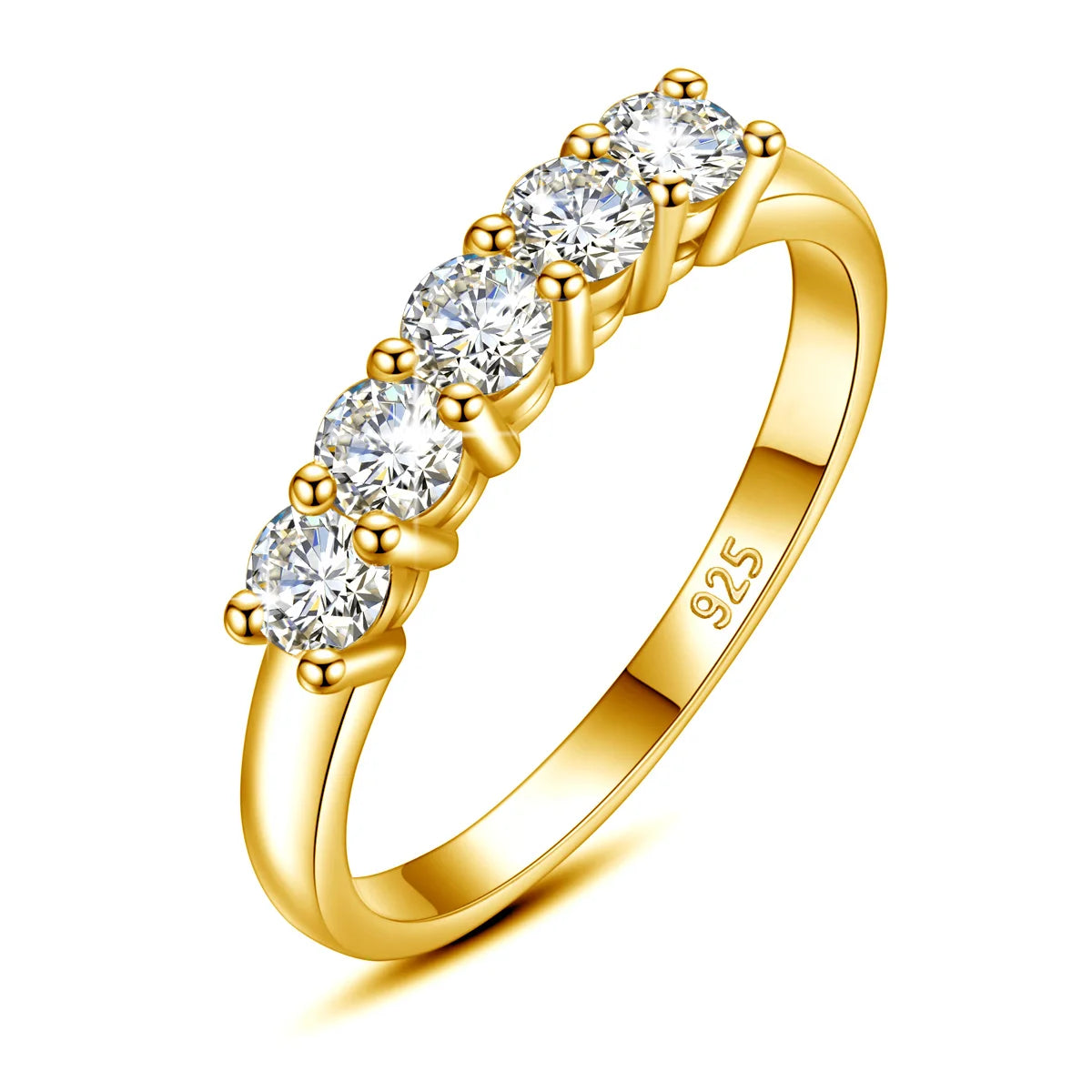 Five-Stone Moissanite Ring