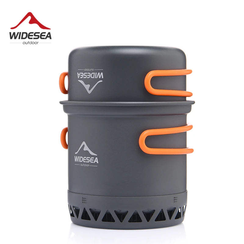 Widesea Camping Cookware Set - Pot, Kettle & Travel Tableware