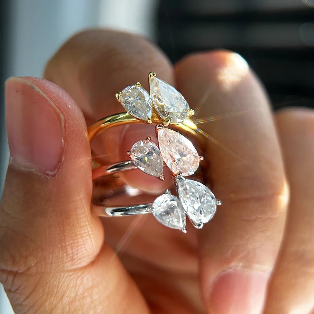 Toi et Moi Moissanite Ring
