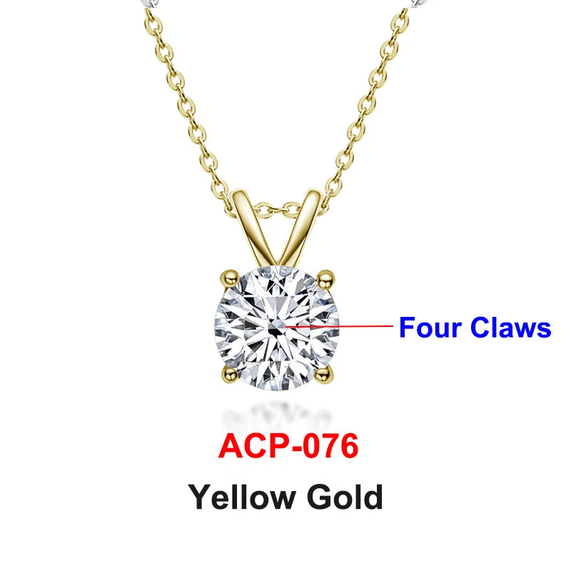 Moissanite Pendant Necklace