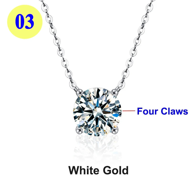 Moissanite Pendant Necklace