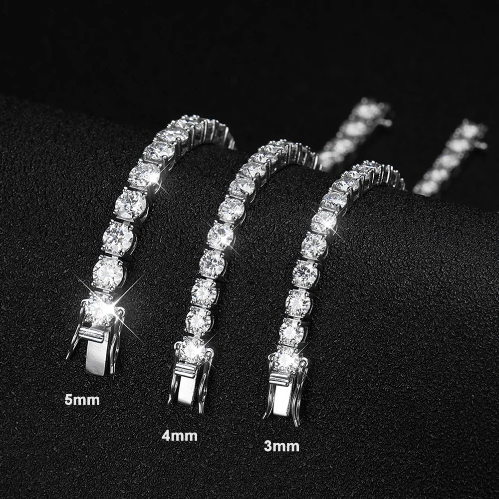 Moissanite Tennis Bracelet, GRA Certified