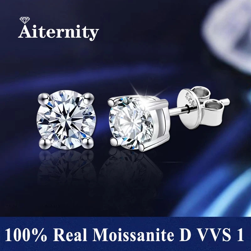 Moissanite Stud Earrings