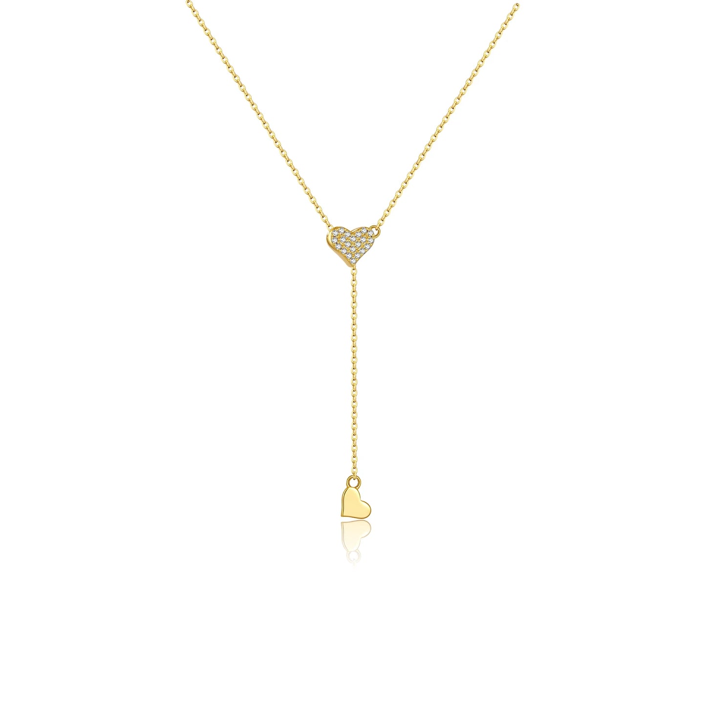 Adjustable Heart Pendant Necklace