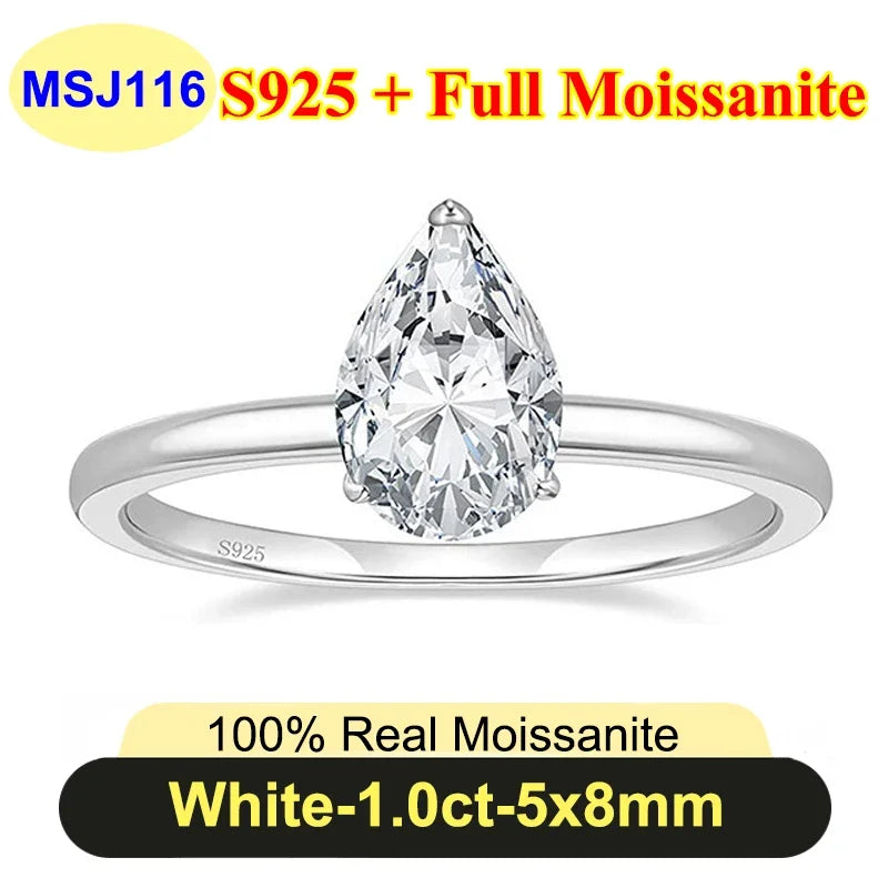 Radiant Cut Moissanite Ring