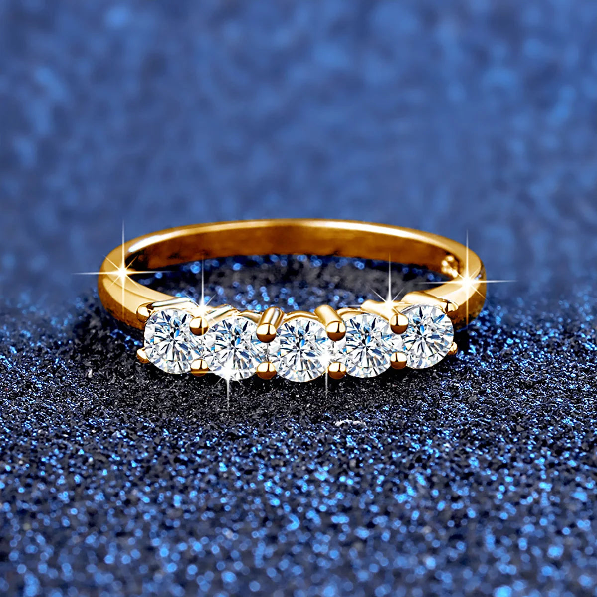 Five-Stone Moissanite Ring