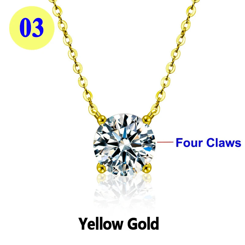 Moissanite Pendant Necklace