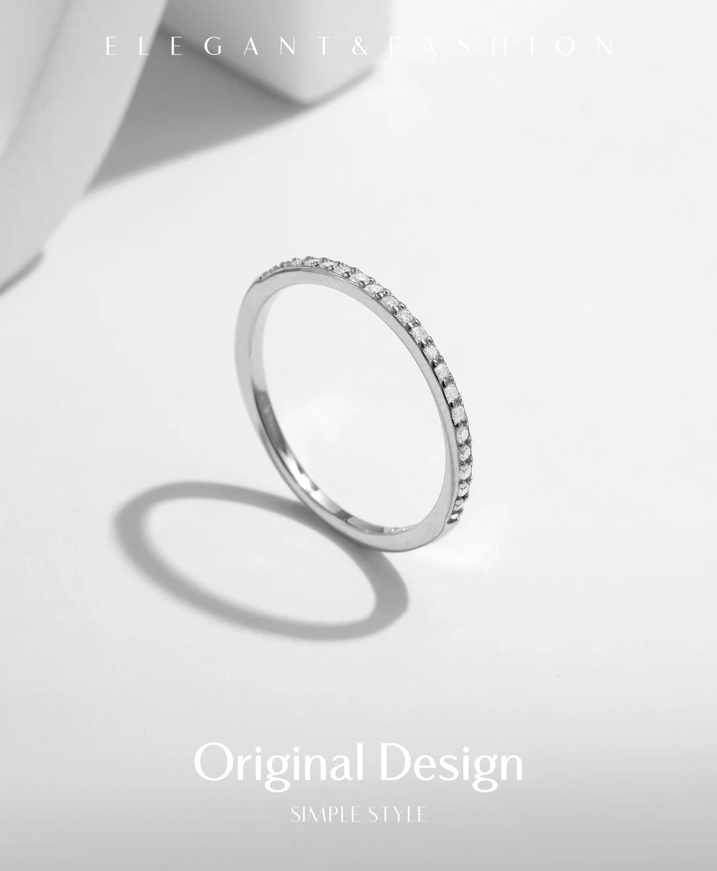 Simple Eternity Moissanite Ring