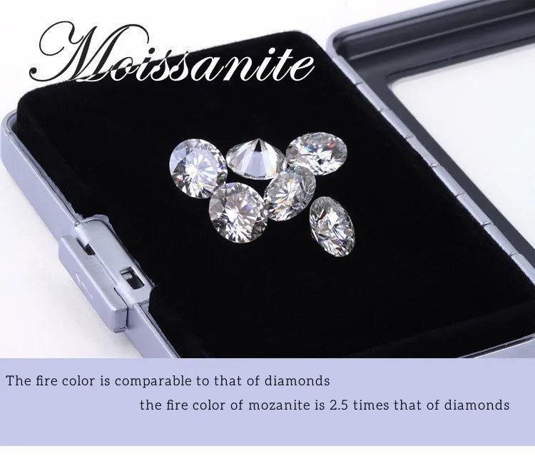 Moissanite Pendant Necklace, 1CT