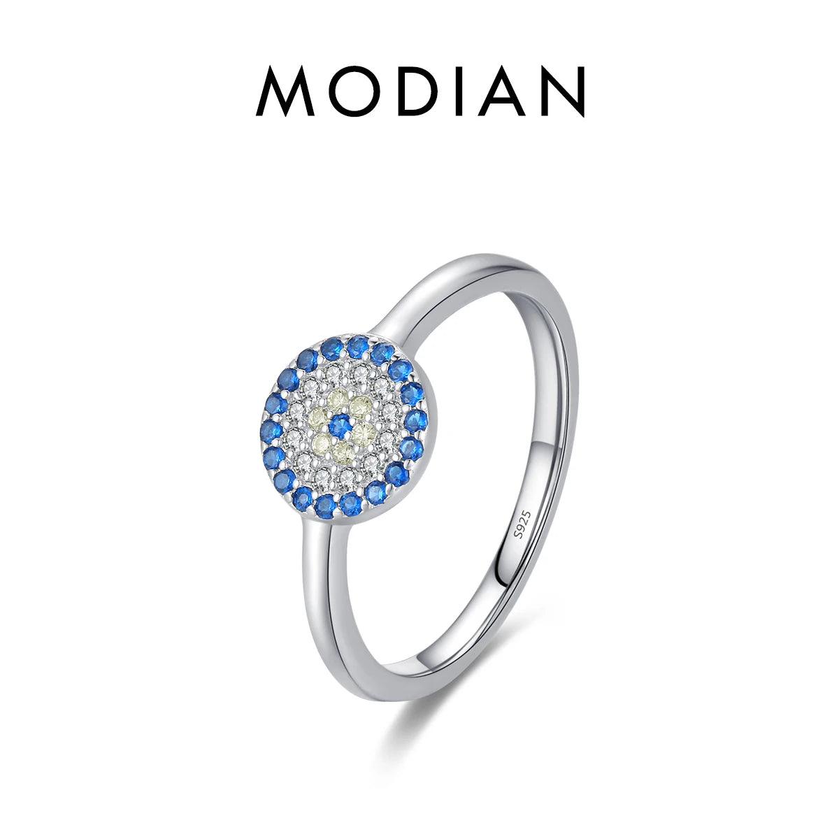 Blue CZ Statement Ring