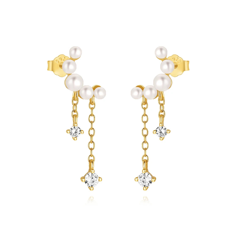 Pearl Hoop Earrings