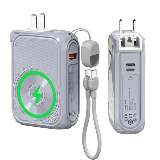 22.5W Fast Charging Magnetic Wireless Power Bank, 10000mAh