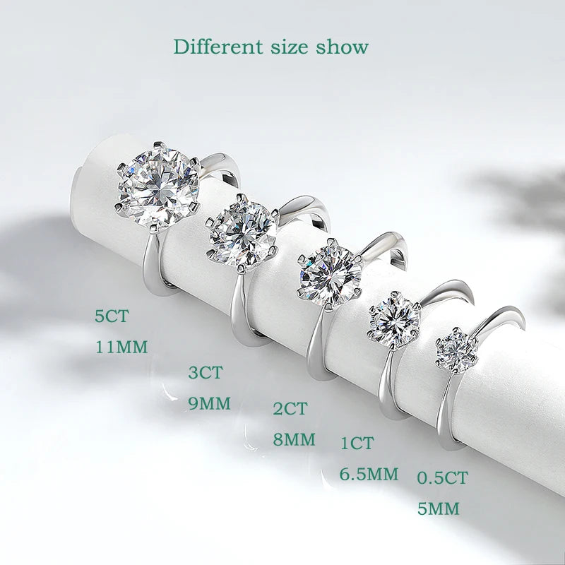 Moissanite Solitaire Ring