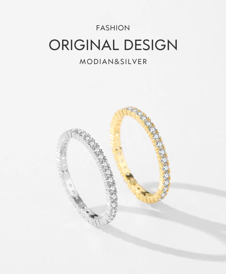 Zircon Wedding Band Ring
