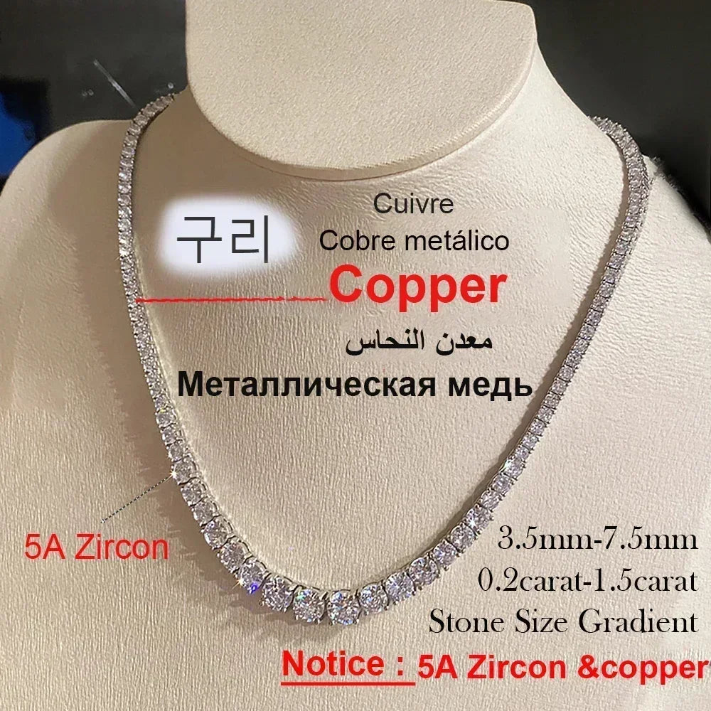 Moissanite Tennis Choker Necklace