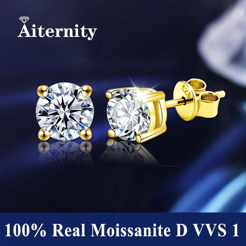 Moissanite Stud Earrings