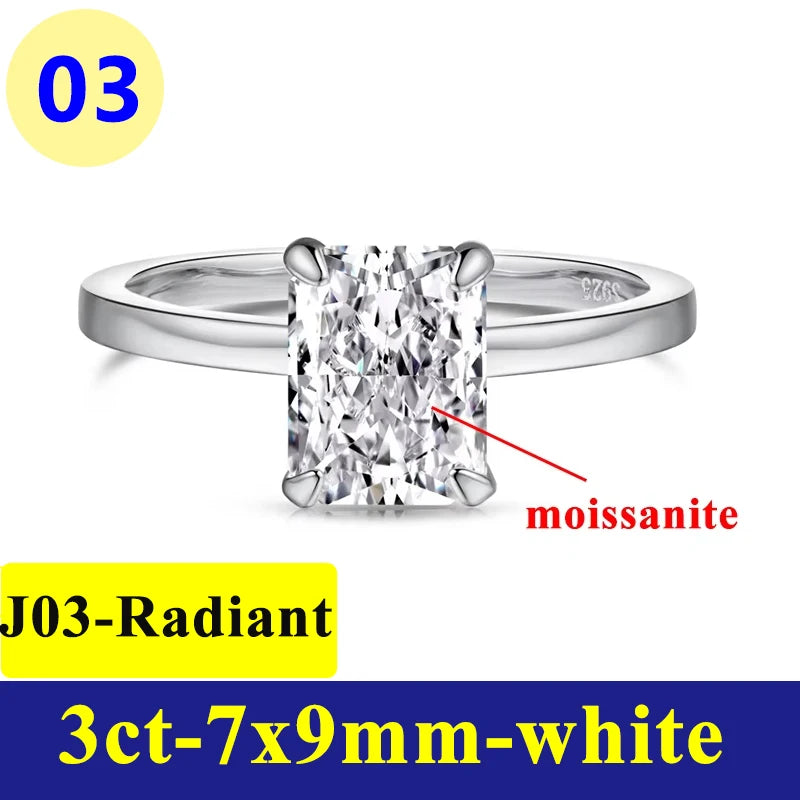 Oval Radiant Moissanite Ring