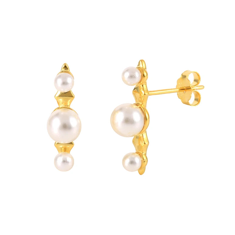 Pearl Hoop Earrings