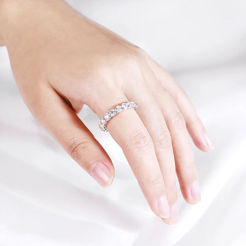 Moissanite Eternity Band Ring