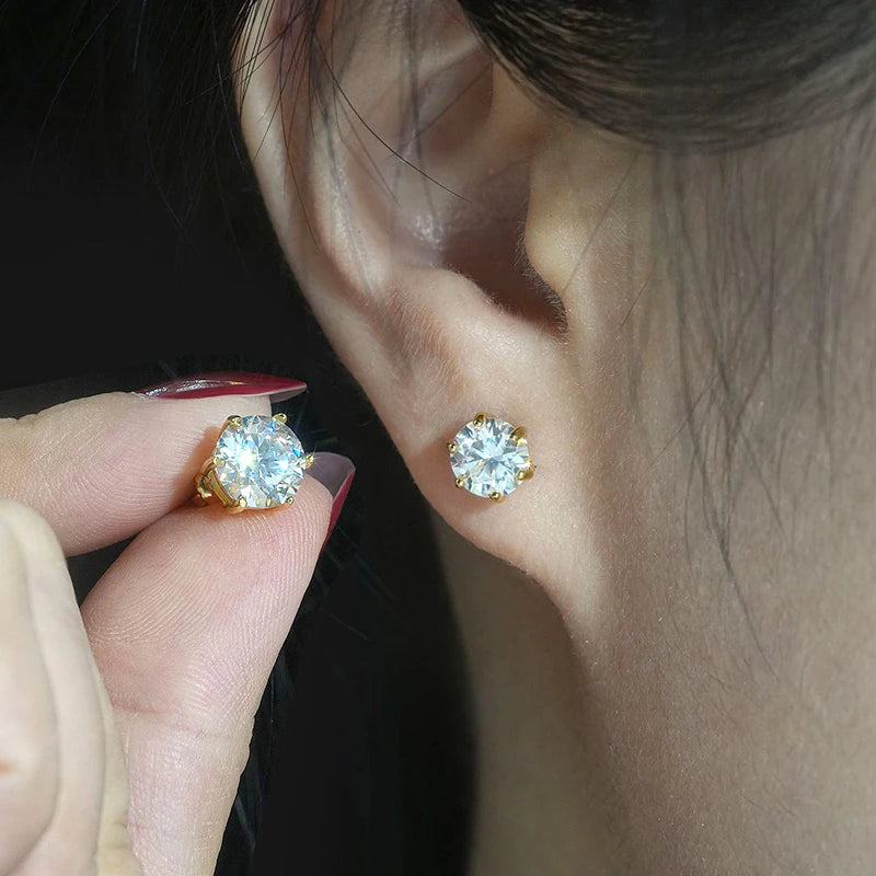 Moissanite Stud Earrings
