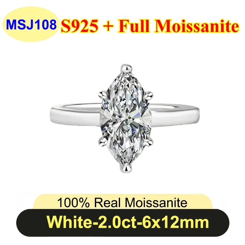 Radiant Cut Moissanite Ring