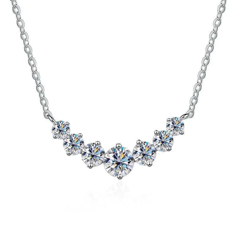 Moissanite Pendant Necklace, 2.8CT