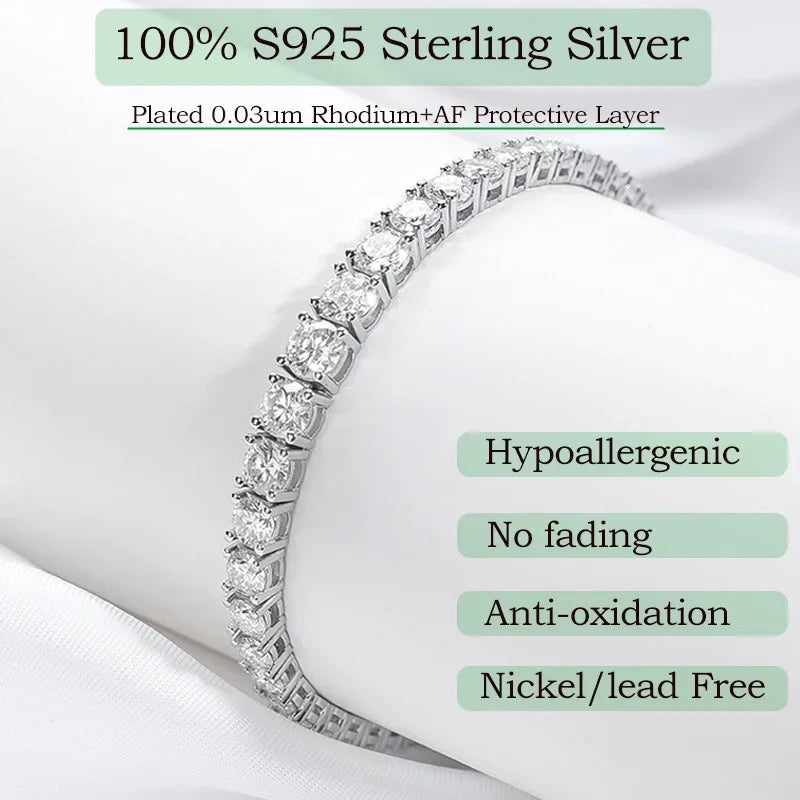 Moissanite Tennis Bracelet