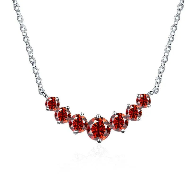 Moissanite Pendant Necklace, 2.8CT