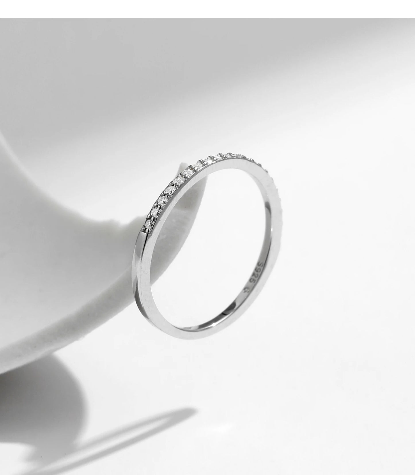 Simple Eternity Moissanite Ring