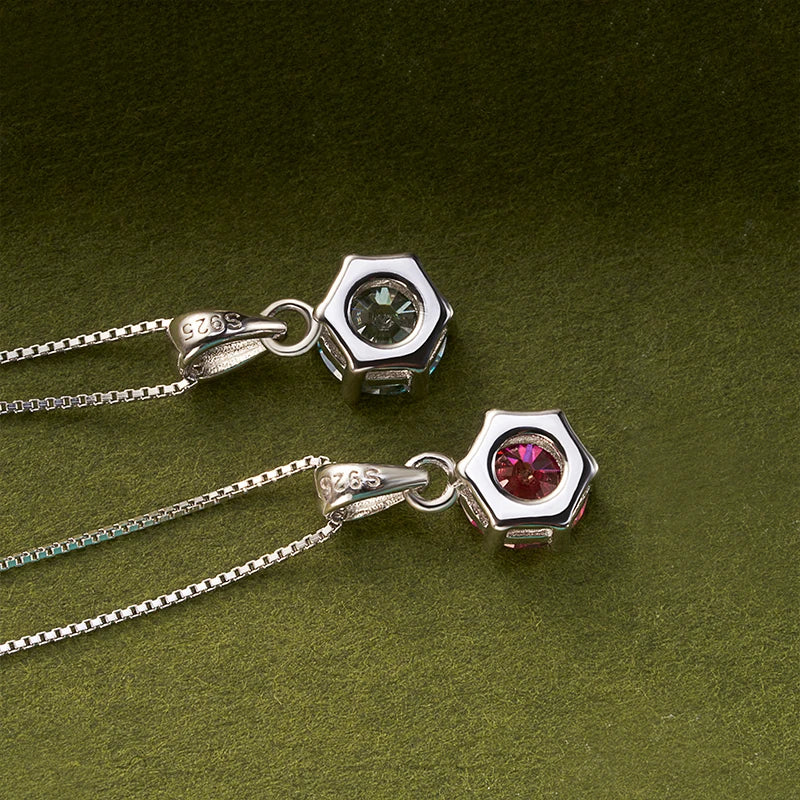 Moissanite Pendant Necklace, 1CT