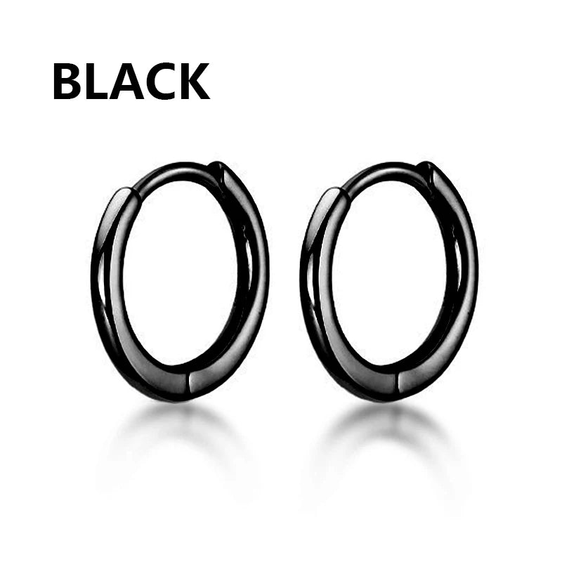 Punk Gothic Spike Hoop Earrings-Unisex