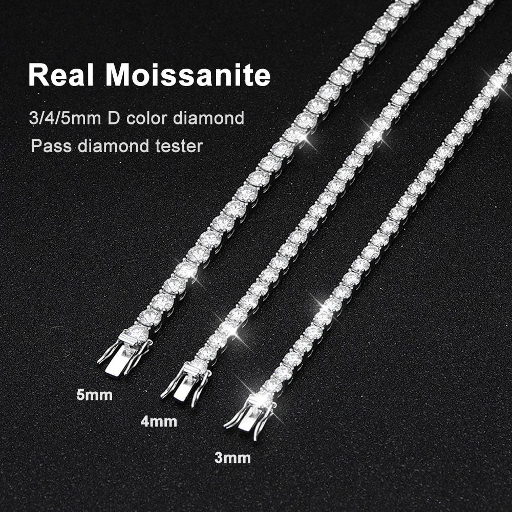 Moissanite Tennis Bracelet, GRA Certified