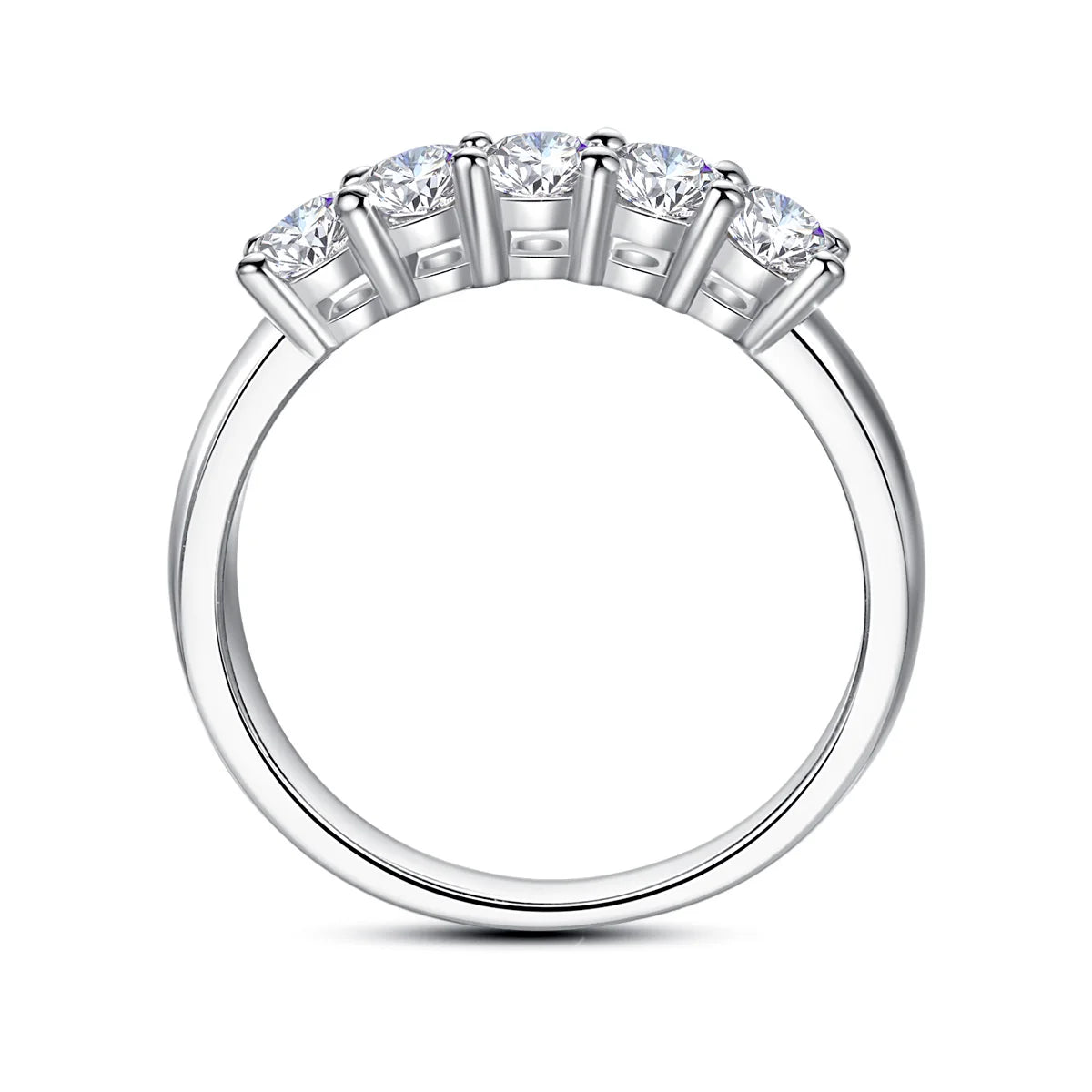 Five-Stone Moissanite Ring